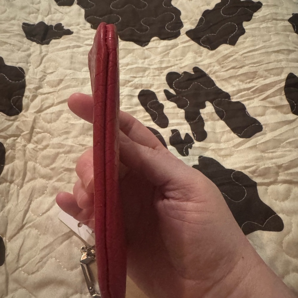 Daisy Rose Red Textured Wallet - Picture 5 of 8